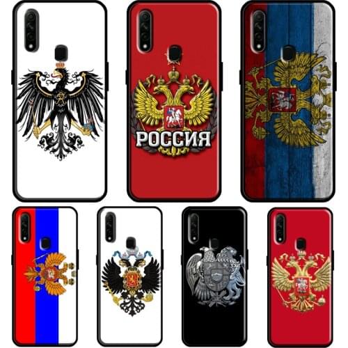 Russian coat of arms Flag For OPPO A5 A9 2020 A31 A53 A52 A72 F7 Reno 2 Z Find X3 Pro A3S A15 A83 A91 A93 Phone Case