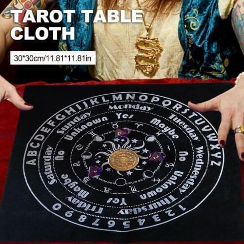 Tarot Tablecloth Divination Tarot Card Pad Velvet Divination Altar Tarot Card Tablecloth Light Soft Astrology Table Cloth