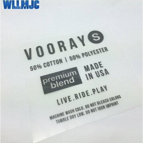 Custom t-shirt labels and tags/good reputation t-shirt printing/t-shirt heat transfer pvc heat transfer vinyl