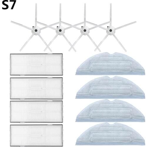 Washable accessories side brush hepa filters rag mop cloth for Xiaomi Roborock S7 T7s T7s Plus s7 Max Robotic Vacuum Cleaner Kit
