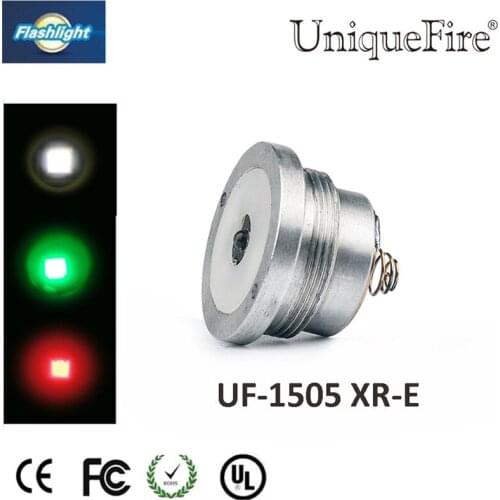 UniqueFire Lamp Holder XRE Green/Red/White LED Drop In Pill 3 Mode Fit for UF-1505 Flashlight Torch for Night Camping Hunting