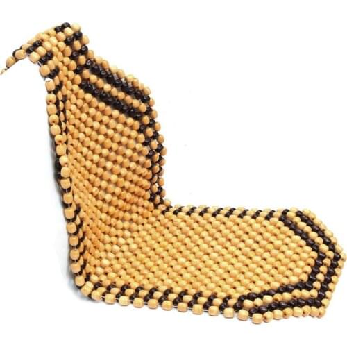 2 Colors Universial Summer Cool Wood Wooden Bead Seat Cover Massage Cushion Chair Cover Car Auto Office Home Accessories