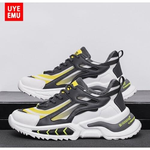 UYEEMU Fried Street Daddy Mens Shoes Net Red Hot Sports Summer Thin 2021 New Popular Trend Running Shoes Size 39-44 #Q016