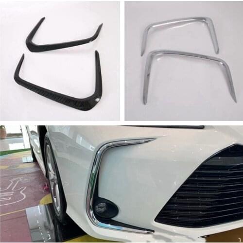 For Toyota Corolla 2019 High Quality ABS Front Fog Light Eyebrow Front Bumper Trim Strip Front Fog Light Decorative Bright Strip