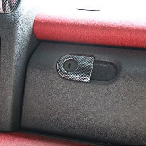 Car storage box panel handle decorative shell sticker Interior modification accessories For Mercedes Smart Fortwo 451