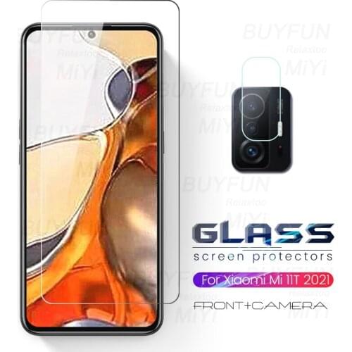 For Xiaomi 11T glass 1-to-3 camera protective glass on Xiomi Xaomi Xiomi Mi 11T Mi11T Pro 5G 6.67'' screen protectors film cover
