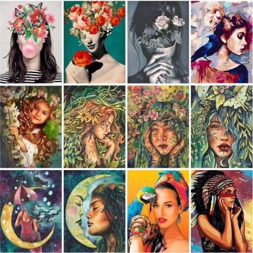 Women painting art print poster mural family bedroom wall decoration No Frame Kitchen Home Decoration