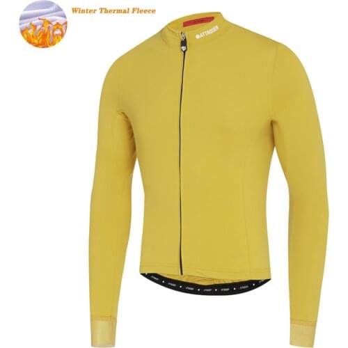 Attaquer Winter Thermal Fleece Cycling Jersey Long Sleeve Bicycle Sweatshirts Pro Outdoor MTB Bike Wear Jacket Keep Warm Jersey