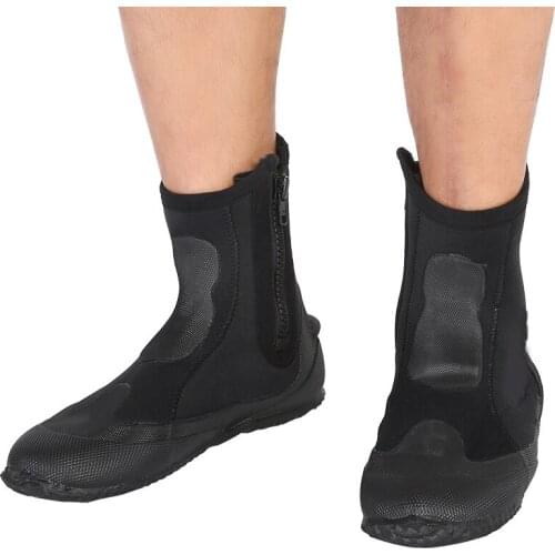 1 Pair 5mm Diving Fins Shoes Neoprene Diving Snorkeling Long Boots Water Shoes Flippers Wetsuit Seaside Shoes