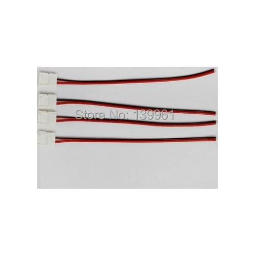 10pcs Solderless Connector with Wire for Single Color 5050 Led Strip