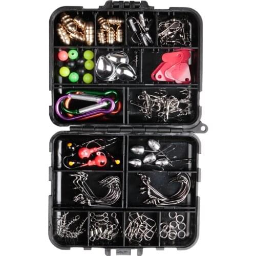 133Pcs/Set crank lead jig hook swivel Fishing Lure Kits Spinning fishing lures with Box Fishing Tackle Pesca Fishing Accessorie