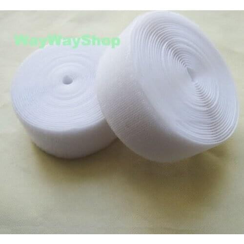 27 yard 38mm 1.5" Sew-On Roll Hook Loop Tape hard soft strap White