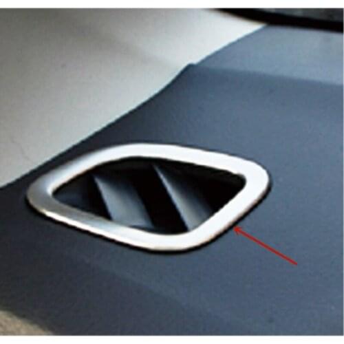 For Suzuki Vitara 2016-2018 car styling garnish frame lamp trim ABS chrome front Air conditioning Outlet Vent molding 2pcs