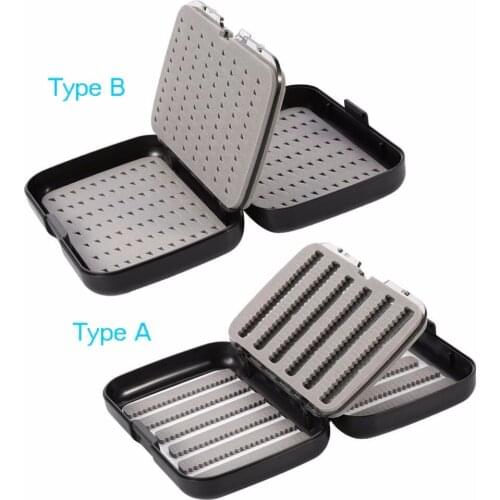 Double Layers Sponge Fly Fishing Tackle Box Thickened Waterproof Fishing Bait Lure Hook Holder Case Fishing Accessories