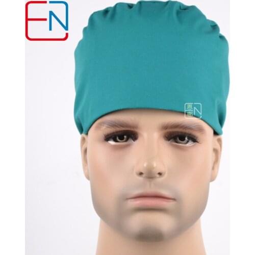 Hennar scrub caps in bright green T/C 3 sizes for choices