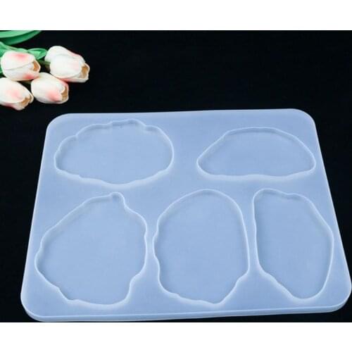 Crystal Epoxy Resin Mold Coaster Cup Mat Casting Silicone Mould DIY Making Tool F3MF