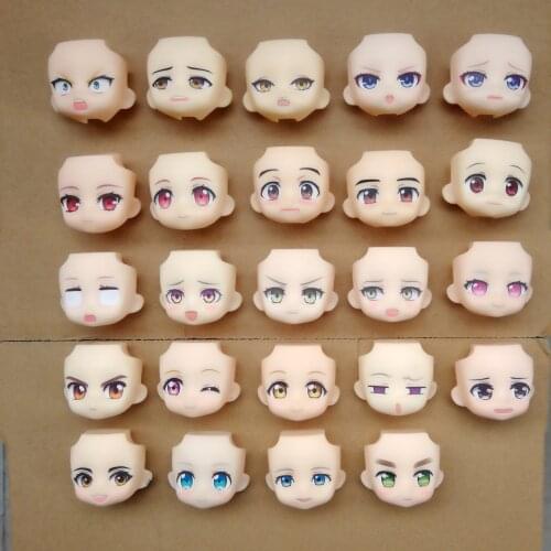 GSC replacement face OB11 buns face carvings OB11 doll big clay man rare face doll accessories