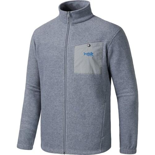 Bassdash AllDay Men’s Full Zip Fleece Jacket Soft Breathable Mid-Weight Polar Fleece Winter Coat with Pockets