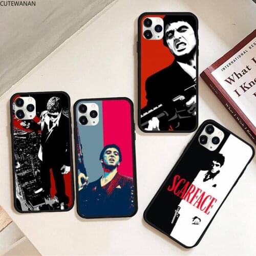 Scarface Tony Montana Phone Case Rubber for iPhone 11 pro XS MAX 8 7 6 6S Plus X 5S SE 2020 XR case