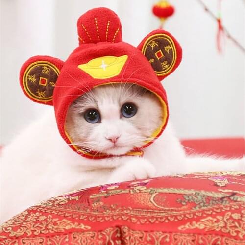 Caps Hat Caps Cute Dog Teddy Dress up Sunflower Pet Headwear Wig Cat Caps Hat Embroidered Twill Cotton Caps