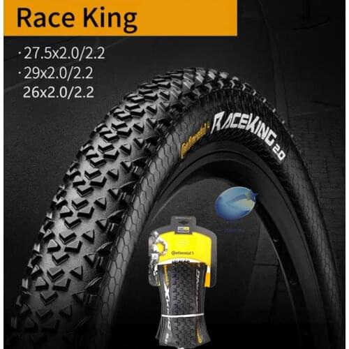 Continental 26 27.5 29 X 2.0 2.2 MTB Tire Race King Bicycle Tire Anti Puncture 180TPI Folding Tire Tyre For Mountain Bikes