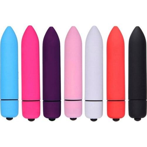 Multicolor 1/10 Speed Bullet Vibrator Anal Sex G-Spot Stimulator Adult Erotic Toys Protable Mini Av Stick Magic Wand Waterproof