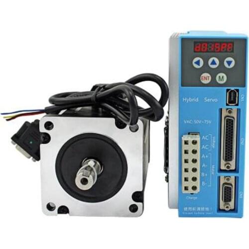 High speed 86 Nema34 digital servo kit 10Nm 7.5A closed loop stepper motor match 2-phase hybrid servo drive LCDA808H+LC86H2128
