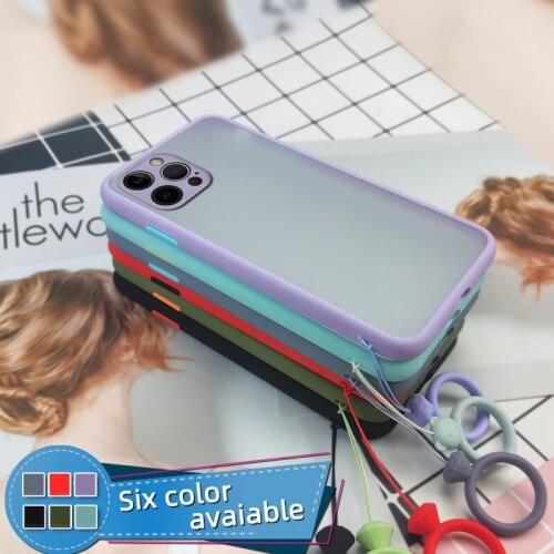 Two-in-one Cases protective case Phone Case For iphone 12 Pro Max Color border Contrast button
