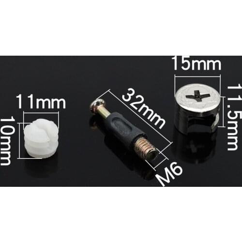 20Set Thickening Three In One Connector Eccentric Wheel / Hardware / Connector / Furniture Hardware Diameter 15mm/12mm/11.5mm