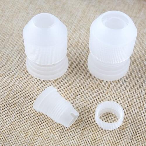3 Pcs Home Kitchen Dining Baking Tools Cake Decorating Tool Adapter Set Piping Bag Cream Nozzle Pipeline Coupler