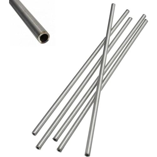 5pcs 304 Seamless Stainless Steel Capillary Tube 6mm OD 4mm ID 250mm Length