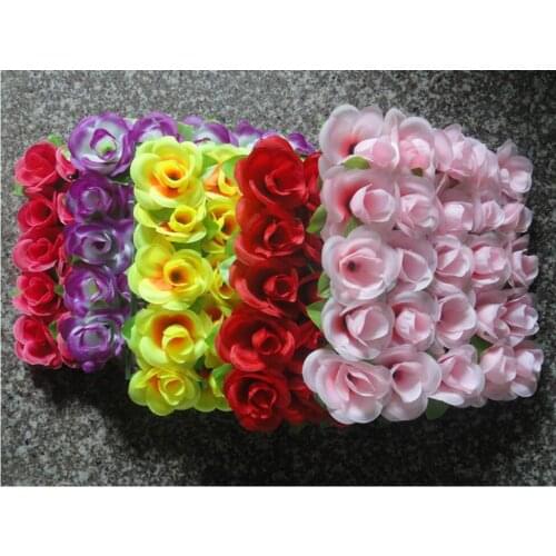 5pcs/lot 25*25cm Square Artificial Silk Rose Flowers Plastic Lawn For Wedding Home Office Decoration