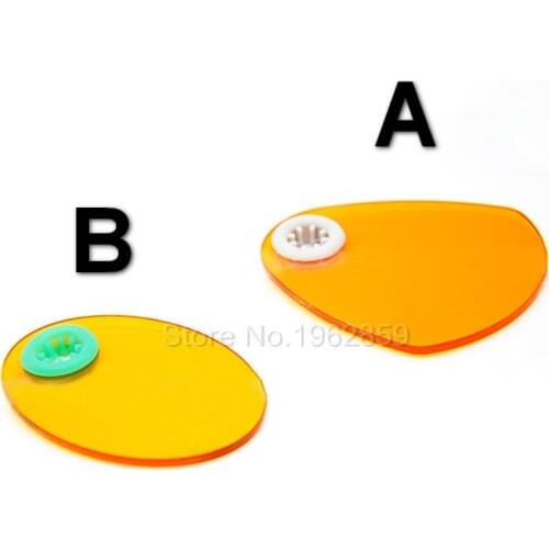 5pcs Dental LED Light Shading Film Block Rubber Gasket Cover Plate for Light Guide Bar 8mm Dental Curing Light Lamp Machine