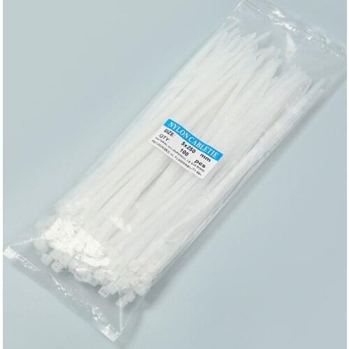 5x250 Plastic Cable Wire Zip Tie Cord Strap Self-Locking Nylon Zip Ties