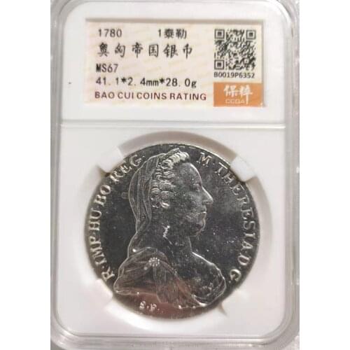 Austro-hungarian Empire 1 Taylor Old Real Silver Coin100% Original Coins Europe Collectible Coin