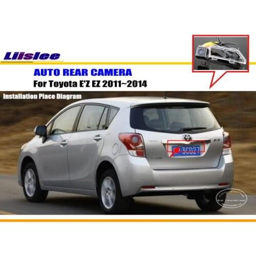 Car Rear View Reverse Camera For Toyota E'Z EZ 2011~2014 AUTO Parking Back Up Camera HD CCD RCA NTST PAL / Reverse Hole OEM