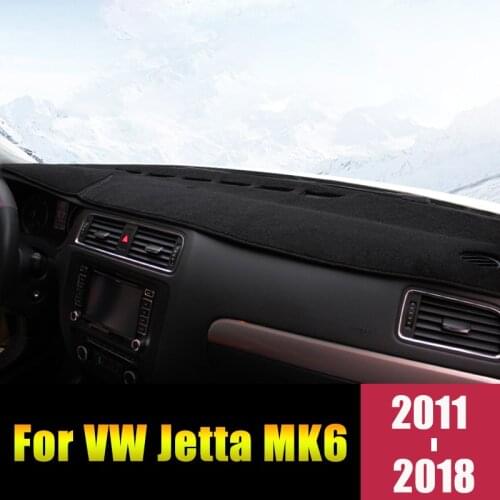 For Volkswagen VW Jetta MK6 2011-2016 2017 2018 LHD Car Dashboard Cover Mats Avoid Light Pads Anti-UV Case Carpets Accessories