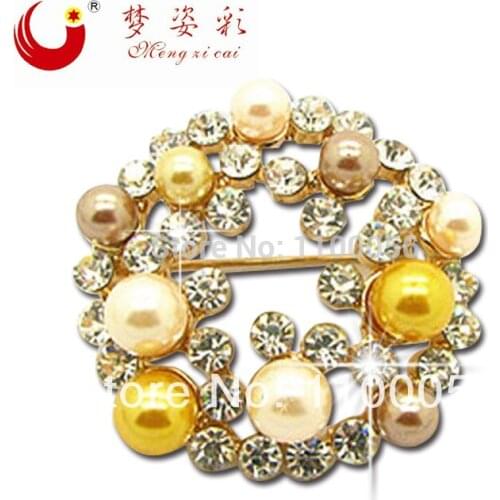 Free Shipping Kids Dress For Graduation Pearl Brooch Jay Flower Safety Brooch Lapel Pins X1307