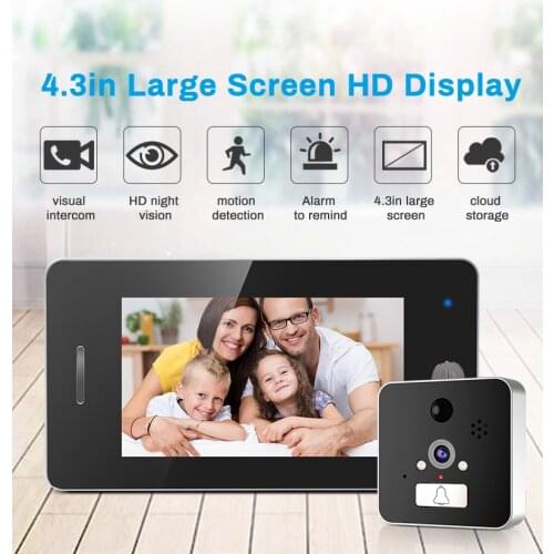 Wireless WIFI Video Door Phone With Indoor Monitor IP Doorbell