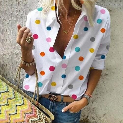 Блузки в горошек BISON DENIM China At AliExpress