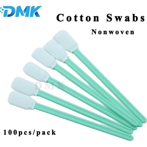 Sponge flat head clean cotton swab laser lens clean cloth head cotton swab stick