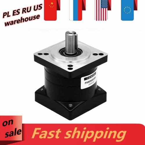 Poland ES RU PX80 Planetary reducer ratio 3/4/5/6/10/12/16/20/24/30/36/64/96/144/216 low noise for Nema32 stepping servo motor
