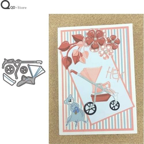 Stroller Model Cutting Dies Stamps Dies Scrapbooking Mold Cut Handmade Tools DIY Craft Decoration Metal Cutting Dies New 2020