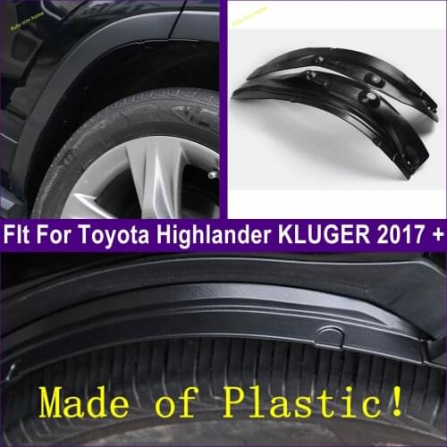 Accessories Kit Rear Wheel Eyebrow Fender Arch Mudguard Anti-scratch Panel Cover Trim For Toyota Highlander KLUGER 2017 - 2019