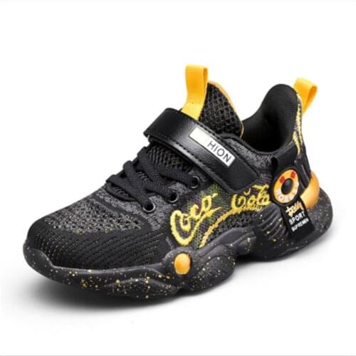 2021 New Spring/Summer Children Shoes Boys Fashion Mesh Breathable Soft Bottom Sneakers Child Casual Running Shoes