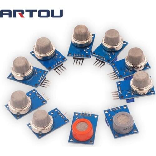 MQ-2 MQ-3 MQ-4 MQ-5 MQ-6 MQ-7 MQ-8 MQ-9 MQ-135 Detection Smoke methane liquefied Gas Sensor Module for Arduino Starter DIY Kit