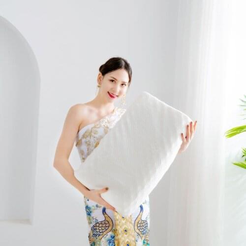 SB Latex Thailand Pure Natural Latex Pillow Soft Adult Contoured Neck Protective Cervical Spine Correct Anti-Mite Home pillow