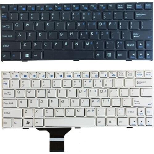 New US keyboard for CLEVO M1110 M11X M1100 M1110Q M1111 W110ER M1115 white/black English laptop keyboard with frame