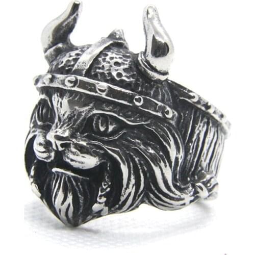 Rany&Roy Newest Animal Lion King Ring 316L Stainless Steel Fashion Jewelry Man Boys Ring