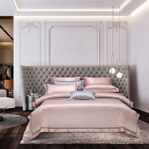 Luxurious 140 Count High Density Egyptian Cotton Hollow Embroidery Duvet Cover Bed Linen Fitted Sheet Pillowcases Bedclothes